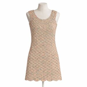 Pastel Rainbow Crochet Dress